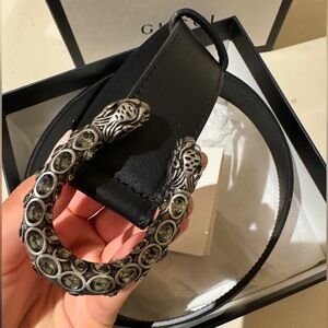 GUCCI  Moon Calfskin Crystal Dionysus Black Black Diamond